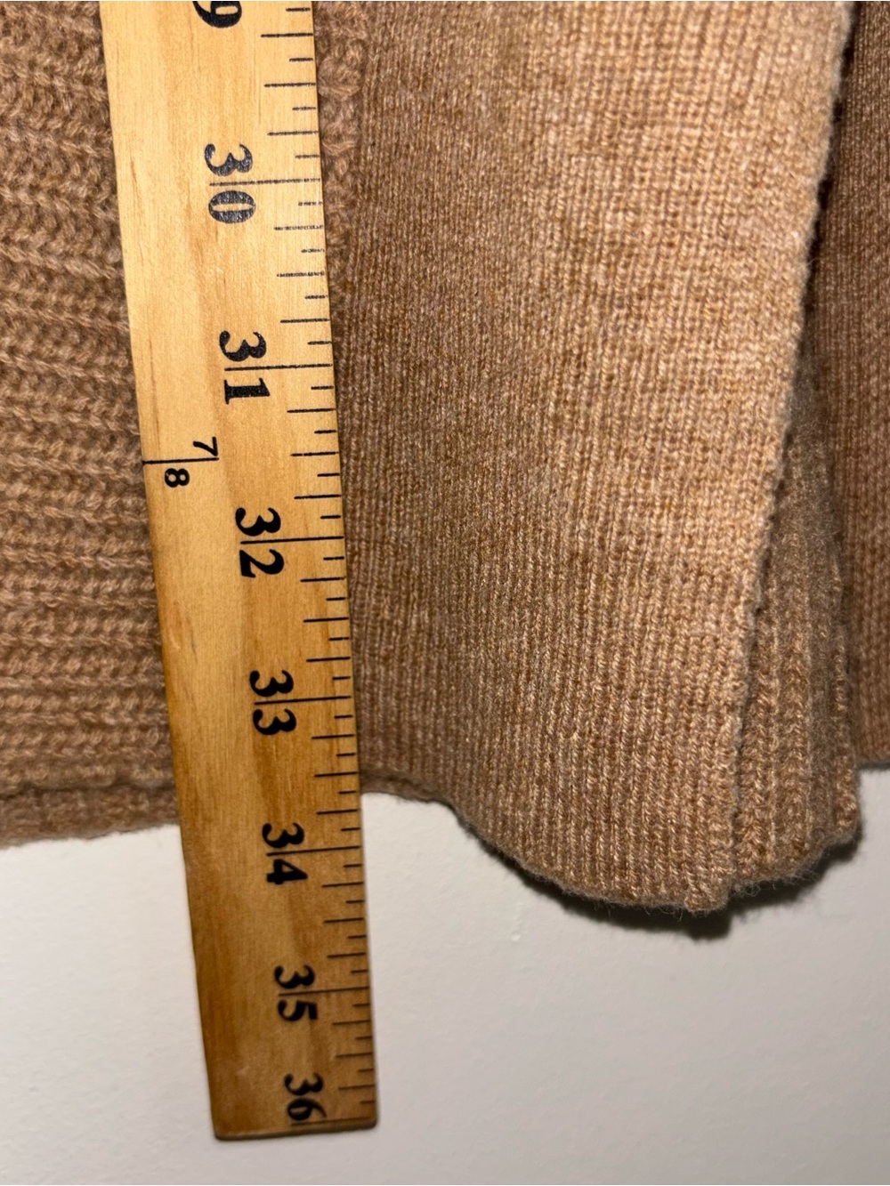 Charter Club Sleeveless Open Front Cashmere Sweater Vest M Camel Brown - Picture 12 of 13